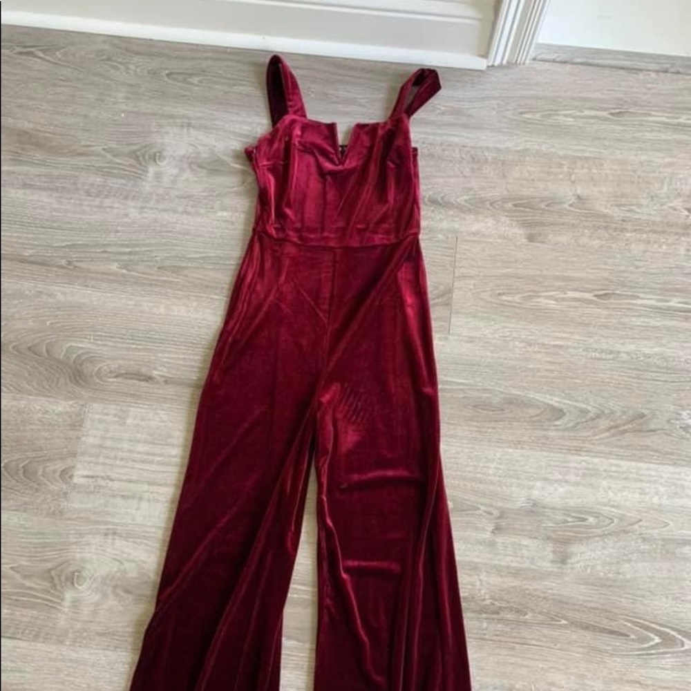 Red Velvet Jumpsuit